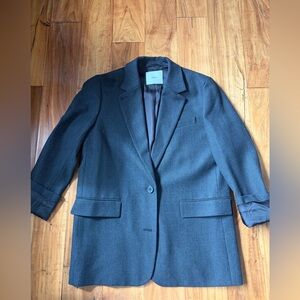 Aritzia Wilfred grey twill blazer